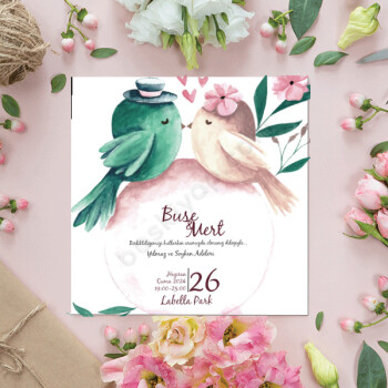 Kuş Çiçek online tasarla