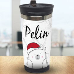 Kutup Ayısı Yeni Yıl Tasarımlı Termos online tasarla