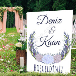 Lavanta Ve Ortanca Ayaklı Pano online tasarla