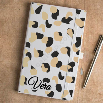 Leopar 2 Desen Beyaz Ajanda online tasarla