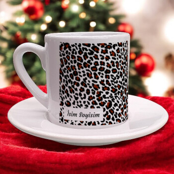 Leopar Desenli Fincan online tasarla