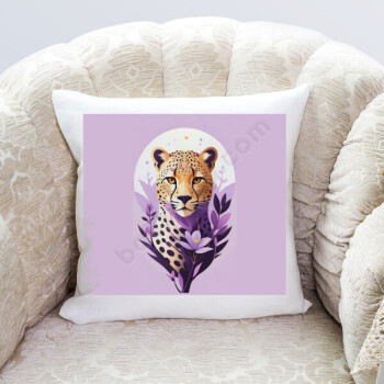 Leopar Desenli Yastık Kılıfı online tasarla