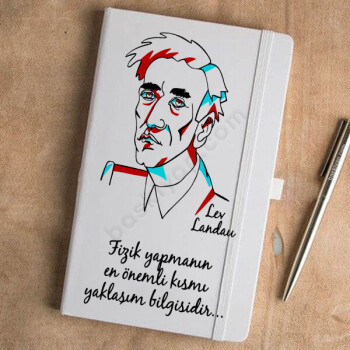 Lev Landau Tasarımlı Beyaz Ajanda online tasarla