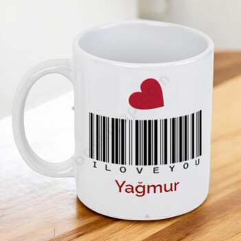 Love You Baskılı Kupa online tasarla