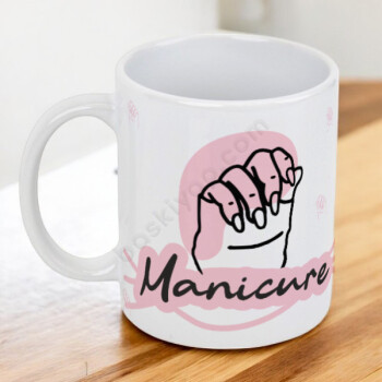 Manikür Tasarımlı Kendin Tasarla Baskılı Kupa online tasarla