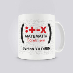 Matematik Öğretmeni Tasarım Kupa online tasarla