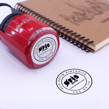 Mobistamps R50 Logolu Yuvarlak Firma Kaşesi online tasarla