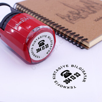 Mobistamps R50 Telefon İconlu Firma Kaşesi online tasarla