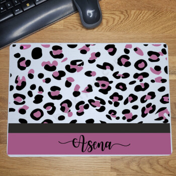 Mor Leopar Tasarımlı Oyuncu Mouse Pad online tasarla