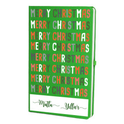 Mutlu Noeller Tasarım Yeşil Ajanda Defter online tasarla