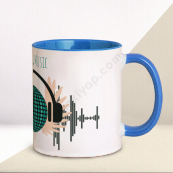 Muziğin Ruhu Tasarımlı Kupa Bardak online tasarla