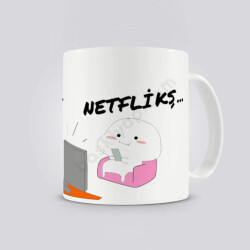 Netflikş Kendin Tasarla Baskılı Kupa online tasarla