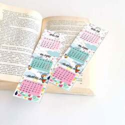 Nisan-Mayıs-Haziran Takvim Tasarım Kitap Ayracı online tasarla