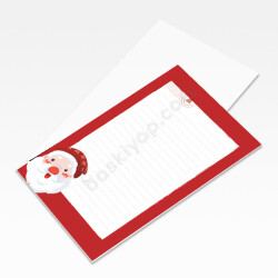 Noel Baba Tasarımlı Not Kartı online tasarla