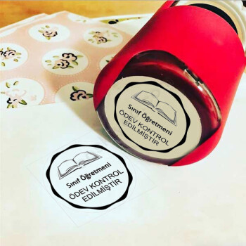 Ödev Kontrol Edilmiştir Kaşe online tasarla