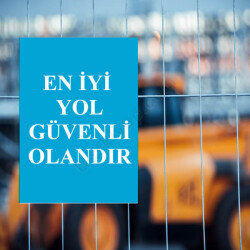 Güvenli Yol Levhası online tasarla