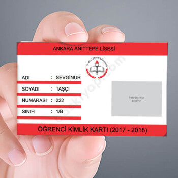Öğrenci Yaka Kartı Tasarımı online tasarla