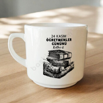 Öğretmenim İçin Baskılı Düz Kulplu Kişiye Özel Ekonomik Kupa online tasarla