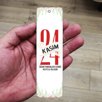 Öğretmenler Günü İçin Metal Kitap Ayracı online tasarla