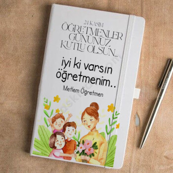 Öğretmenler Günü Tasarımlı Ajanda online tasarla