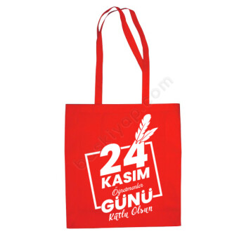 Öğretmenler Günün  Bez Çanta online tasarla