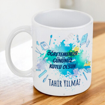 Öğretmenlere Özel Tasarım Kupa Bardak online tasarla