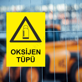 Oksijen Tüpü Etiketi online tasarla