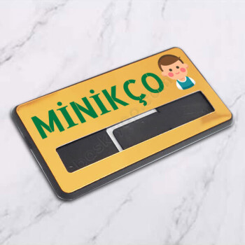 Okul Temalı Mıknatıslı, İğneli İsimlik online tasarla