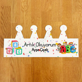 Okuma Bayramı Kendin Tasarla Taç online tasarla