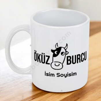 Öküz Burcu Tasarımlı Kupa online tasarla