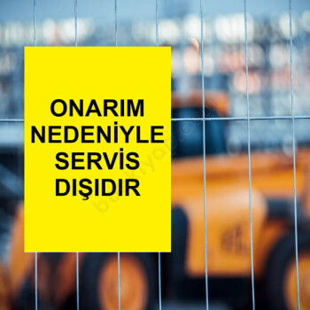 Onarım Nedeniyle Servis Dışıdır Etiketi online tasarla