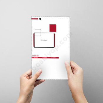 Özel Kurs Kırmızı A5 Broşür Tasarımı online tasarla