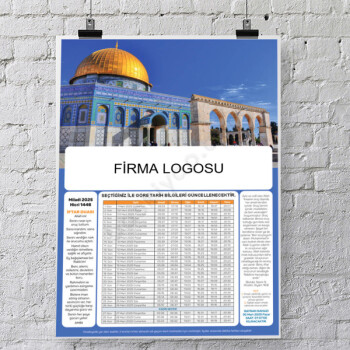 Özel Tasarımlı İmsakiye Model 2 online tasarla