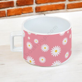 Papatya Tasarım Baskılı Kendin Tasarla Kahve Fincanı online tasarla