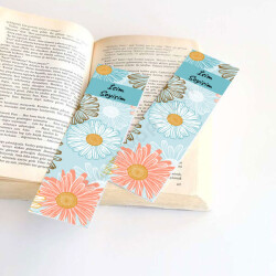 Papatya Tasarımlı Kitap Ayracı online tasarla