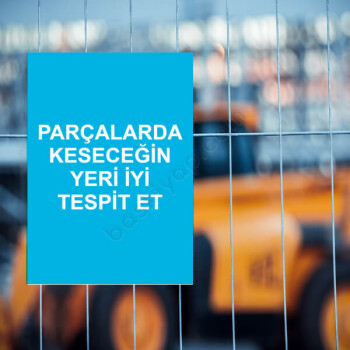 Parçalarda Keseceğin Yeri İyi Tespit Et Etiketi online tasarla