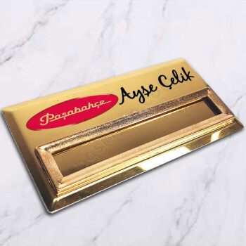 Paşabahçe Logolu Yaka İsimliği Pencereli online tasarla