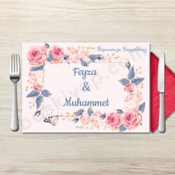 Pembe Çiçekli online tasarla