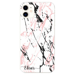 Pembe Siyah Zeminli İphone 11 Kılıf online tasarla