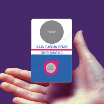 Personel İçin Plastik Yaka Kartı online tasarla