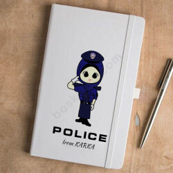 Polis Tasarım 3 Beyaz Defter Ajanda online tasarla