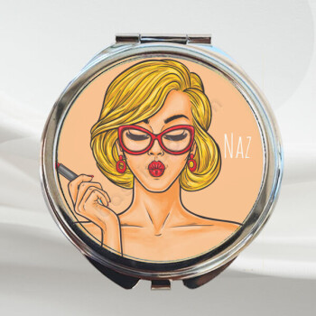 Pop Art Tasarım Makyaj Aynası online tasarla