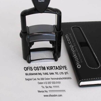 Profesyonel 5200 Firma Bilgileri Kaşesi online tasarla