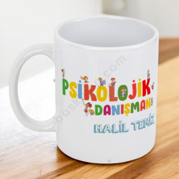 Psikolojik Danışman Tasarım Kupa Bardak online tasarla