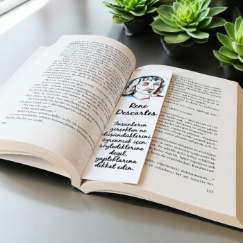 Rene Descartes Felsefetasarımlı Kitap Ayracı online tasarla