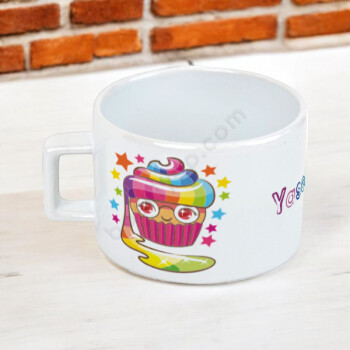 Renkli Cupcake Tasarım Baskılı Fincan online tasarla