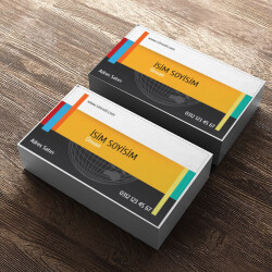 Renkli Kurumsal Kartvizit online tasarla