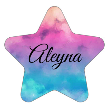 Renkli Tasarımlı Yıldız Şekilli Pleksi Anahtarlık online tasarla