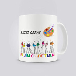 Resim Öğretmeni Tasarım Beyaz Kupa online tasarla