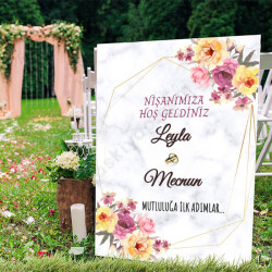 Sade Şık Karşılama Panosu online tasarla